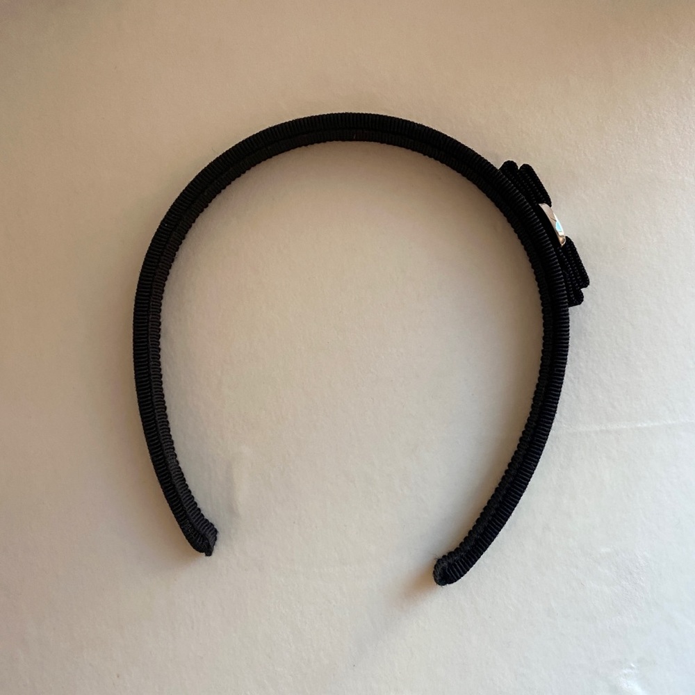 Ferragamo black mini bow headband